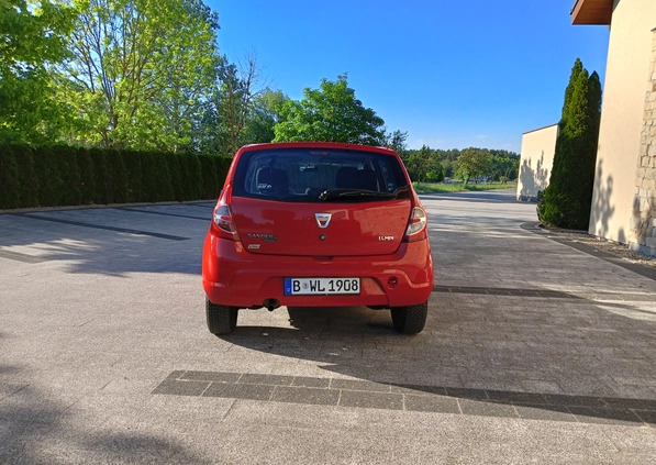 Dacia Sandero cena 8600 przebieg: 156000, rok produkcji 2009 z Szczawno-Zdrój małe 92